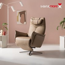 [시트앤모어]킹스맨 2모터 1인 리클라이너 무중력 소파(오트베이지)*, 단품
