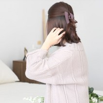 단발 긴머리 똥머리 숱많은 대왕 당고 집게핀 올림 왕집게 헤어삔 대형 앞머리 무광 반달