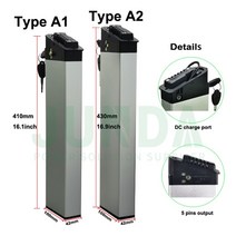 접이식 전기 자전거 배터리 48v 10.4ah 삼성 호환 셀 36v 내장, 02 36v13ah Type A1