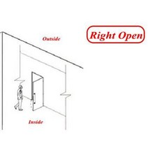 양문형 유리문 도어락 터치 강화유리 dc12v framless glass door lock 전자기 잠금 nc fail safe 스윙 glass lock electric door, 오른쪽 열림