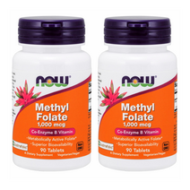 나우푸드 메틸 폴레이트 1000mcg 타블렛, 90정, 2개