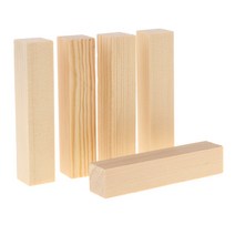 10pcs 천연 발사 나무 블록 스틱 막대 diy 모델링 목공 공예 50mm, 활기 없는, 우드 + 우드