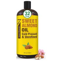 세븐 미네랄 스위트 아몬드 오일 950ml 1팩 Pure Cold Pressed Sweet Almond Oil - Big 32 fl oz Bottle