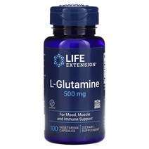 라이프 익스텐션 L-Glutamine 500 mg 100 식물성 캡슐