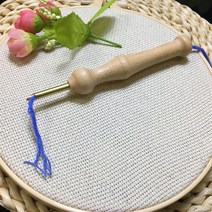 DIY 방콕 취미 펀치니들 자수 세트, 나무 바늘, 1개