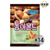 통아 아몬드 간식 사탕 건강 오리온 캔디 90g X 14 개, 상세페이지 참조