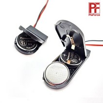 PF 배터리 케이스 CR2032 3V 6V - LED 공작 모형 프라모델 건담 발광, 2구 화이트