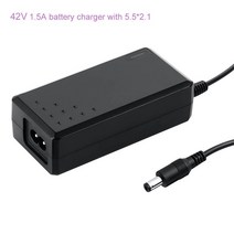 전동킥보드충전기 42v 1.5a 리튬 배터리 chareger 10 시리즈 36v 전기 스쿠터 전자 자전거 5.5*2.1
