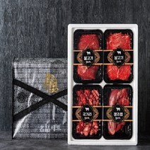 (예약발송가능/우체국안전배송) 한우1등급 정육4구 프리미엄 1.6kg 선물세트, 주문확인후즉시발송