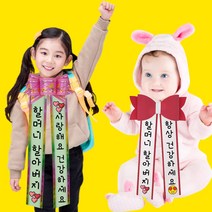 인간화환 아기화환 리본 글씨문구 생일 생신 축하 결혼식 어버이날 기념일 어깨띠, 05. 대형 화환(핑크), 01. 단하루