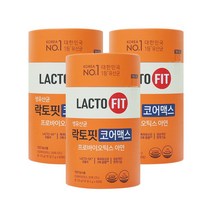 [종근당] 락토핏 신제품 생 유산균 코어 5X 3통 6개월 180포 선물, 120g, 3개