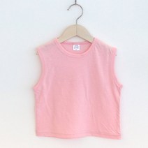 사과반쪽 캡소매 나시티셔츠 유아 아동 남아 여아