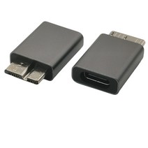 USB C to Micro B 케이블 3.0 c형 5Gbps 데이터 커넥터 어댑터 하드 드라이브 스마트폰 PC 충전기 카메라 디스크, [02] 2pcs