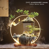 인공폭포 실내 인공 분수대 물소리 천연가습기 폭포, A54-미디엄레인커튼포춘미륵불분무+