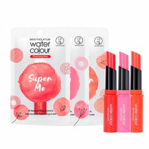멘소래담 워터컬러 립밤 차밍레드+스위트핑크+슈가코랄 3g, 단품