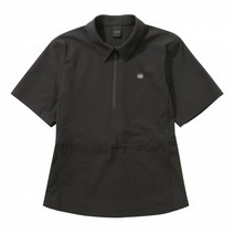 [제이디엑스] 여름 신상할인 신축성이 우수한 여성 우븐 반집업 허리 스트링 아노락 점퍼