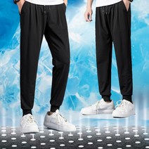 여름 쿨바지 바지 트레이닝 헬스 메쉬 시원한 스판 아이스 남자 짐웨어 조거바지 밴딩팬츠
