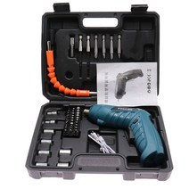 충전드릴3.6V 전기 스크루 드라이버 세트 코드가없는 전기 드릴 스크루 드라이버 아 bs 물자 휴대용 수선, 01 47PCS