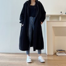 [4XL/롱기장] 망토st 후드 집업 4color