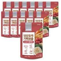 이즈칸 독 영양듬뿍 기력보충 소고기황태죽 100g 12개, 상세페이지 참조