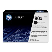 HP 정품 토너 No.80X CF280X M401d M401dn M401dne M401dw M401n M425dn M425dw, 검정