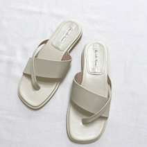 오너클랜 여름 슬리퍼 캐주얼신발 스퀘어코 데일리 엄지쪼리