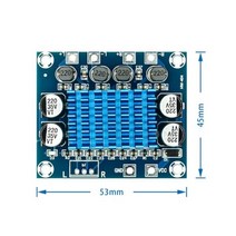 오디오 개발 보드 모듈 XH-A232 30w + 디지털 서브 우퍼 앰프 스피커 듀얼 채널 저음 MP3 전원 부품 액세서리, 01 Beige