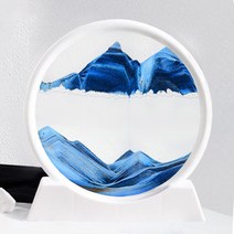 모래멍 샌드아트 타이머 원형 모래시계 4colors, 커피브라운