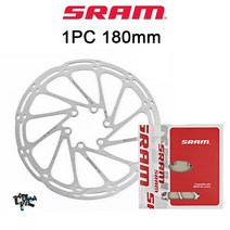 자전거 브레이크 1/2pc SRAM 자전거 로터로드 마운틴 바이크 로터 160mm 180mm 203mm MTB 디스크 브레이크 로터 SRAM 용 스테인레스 센터 라인 로터, 2PC 180mm-180mm