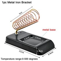 soldering 전기 솔더링 납땜 인두 액세서리 5Pcs I + IS K 2C 3.2D 순수 구리 팁클리닝 볼50g 1MM 납 주석 와이어스탠드 홀더 액세서리120233, 1pc Iron Bracket 01, 01 1pc Iron Bracket 01