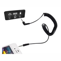 코일형 차량용 핸즈프리 2.5mm 3.5mm 연결잭 케이블 컴퓨터 오디오