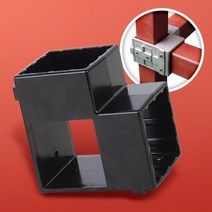 스틸 T 각파이프조인트 2p 75mm 검정 파고라 물류창고