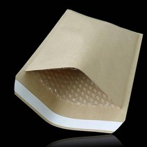 크라프트 에어캡 안전봉투 18.5X20cm 접착4cm 10매 도서포장 택배봉투 에어캡봉투 안전봉투 뽁뽁이봉투