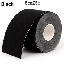 주짓수테이핑 테이핑테이프 Kinesiology Tape Roll 방수 스포츠 의료용 접착제 Elastoplast Athletic Strap, 06 5cmx5m Black