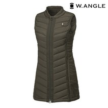 *본사직영* [와이드앵글] 테이프배색 경량 롱다운 베스트 WWW18633C6