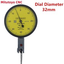 Mitutoyo CNC 다이얼 표시기 0 0.8mm 0.01mm 레벨 게이지 스케일 정밀 메트릭 도브테일 레일 표시기 측정 핸드 툴, 32mm
