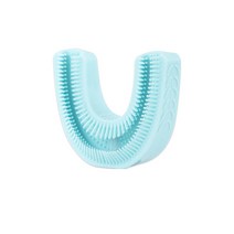 가성비 전기면도기 휴대용전기면도기 어린이 칫솔 실리콘 U 자형 전동 UV 건조 충전베이스 스마트 소닉, 10 8-14 age BL Head