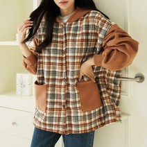 빅사이즈 212 베이비체크후디자켓 DPOK686