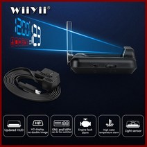 geyiren obd2 hud 미러 자동차 헤드 디스플레이 앞 유, C500 OBD2 파란색