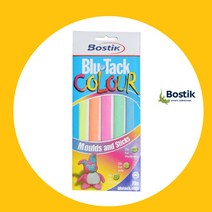 보스틱코리아 정식수입품 재사용점착제 찰흙점토 BOSTIK 블루택 컬러 칼라 COLOUR 75g/PACK