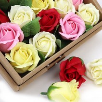비누 장미꽃+줄기 50송이 1갑/선택 1종/쁘렝땅, 11.누드핑크