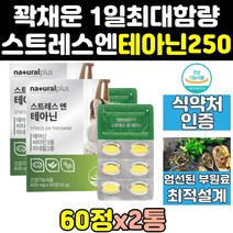 마그네슘 스트레스 릴렉스 편안한 엘 L 테아닌 정 2통 감태 추출물 캡슐 홍경천 100 250 긴장완화 스트레스엔테아닌 효능 케어 분말 엘테아닌 엔테아닌 250mg 영양제 200