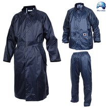 매너티 우의 비옷 상하분리코트형 남색 레인코트 2종, GI-202 상하형, 2XL
