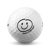 스마일 캐릭터 3피스 커스텀 골프공 선물 인쇄 추천 6구, 브리지스톤 투어 B XS 6구 화이트, A
