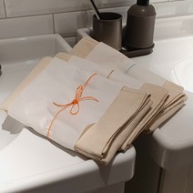 어반마님 강화 소창 수건(국내산 무형광 천연직물) 3번 삶음 [5+1], 3겹, 생면(셀프 정련)