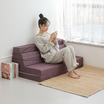 5단 접이식 쇼파베드 마약매트리스 기절 바닥 매트릭스 토퍼 3단 침대 원룸 자취 수면 매트, (5단매트)퀸, 멜란지 그레이