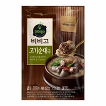 [한끼](냉동) 비비고 고기순대국 700g 간편식 아침대용 캠핑 자취생 필수품 간단식사 CJ 우리집 식재료, 12개