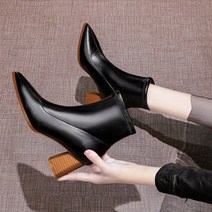 캐쥬얼 스틸레토 하이힐 앵클부츠 C29