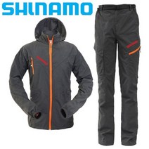 바지 자켓 우의 여름낚시복 내피 고어텍스 남자용 통기성 방수 방풍 재킷 낚시 슈트 빠른 건조 캠핑 등산 의류 세트 봄 및 여름 106766, 에스, 5