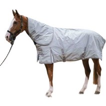 말 방한 옷 보온 경주마 패딩 방풍 방수 체온유지, 그레이 등길이 145cm